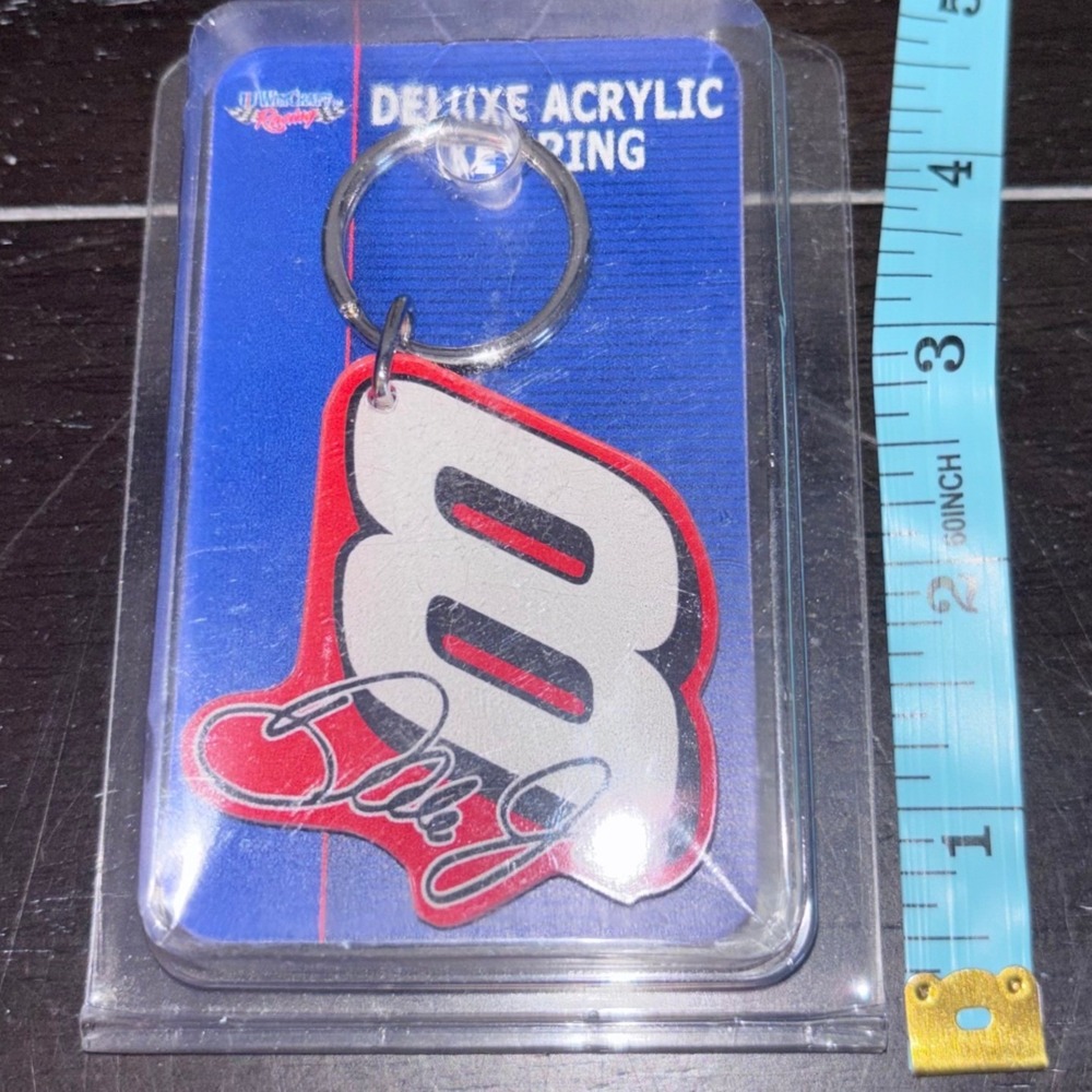 Dale Earnhardt Jr 8 | Deluxe Acrylic Key Ring | WinCraft Racing | NASCAR | NEW - Picture 2 of 4